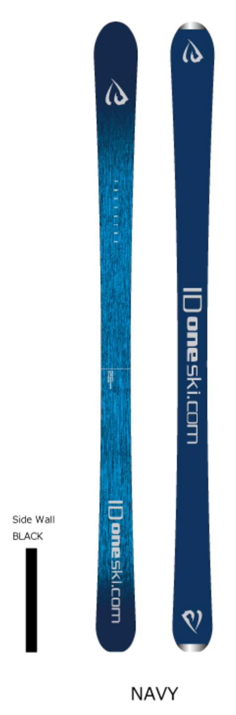 ID One USA Free Ride FRPC Ski in 176 cm black or white ID One USA Free Ride FRPC Ski in 176 cm black or white