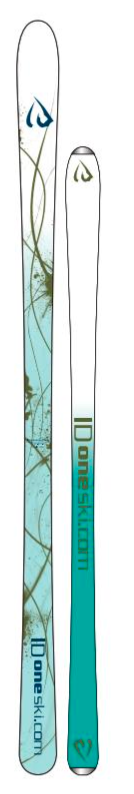ID One USA MR-CE Mogul Ski 172 and 177 cm in black, blue and ID One USA MR-CE Mogul Ski 172 and 177 cm in black, blue and