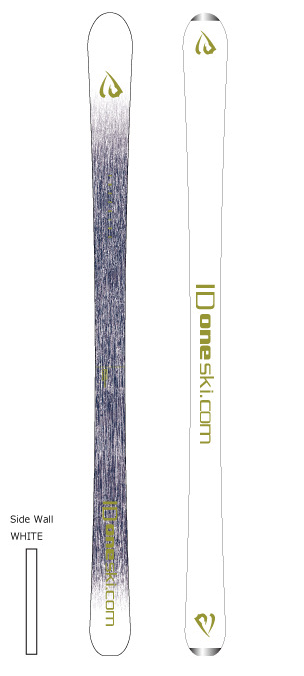 ID One USA Free Ride FRMX Ski in 160 cm 167 cm & 175 cm black or white