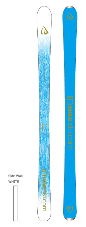 ID One USA Free Ride FRXP Ski - Comes black or Silver 160, 167