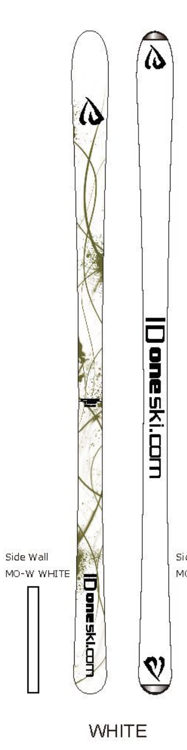 ID One USA MR-G Mogul Ski 168 cm available in Black White White